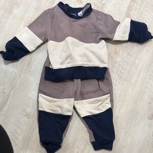 The Children's Place Brown and Cream Kids Matching Set